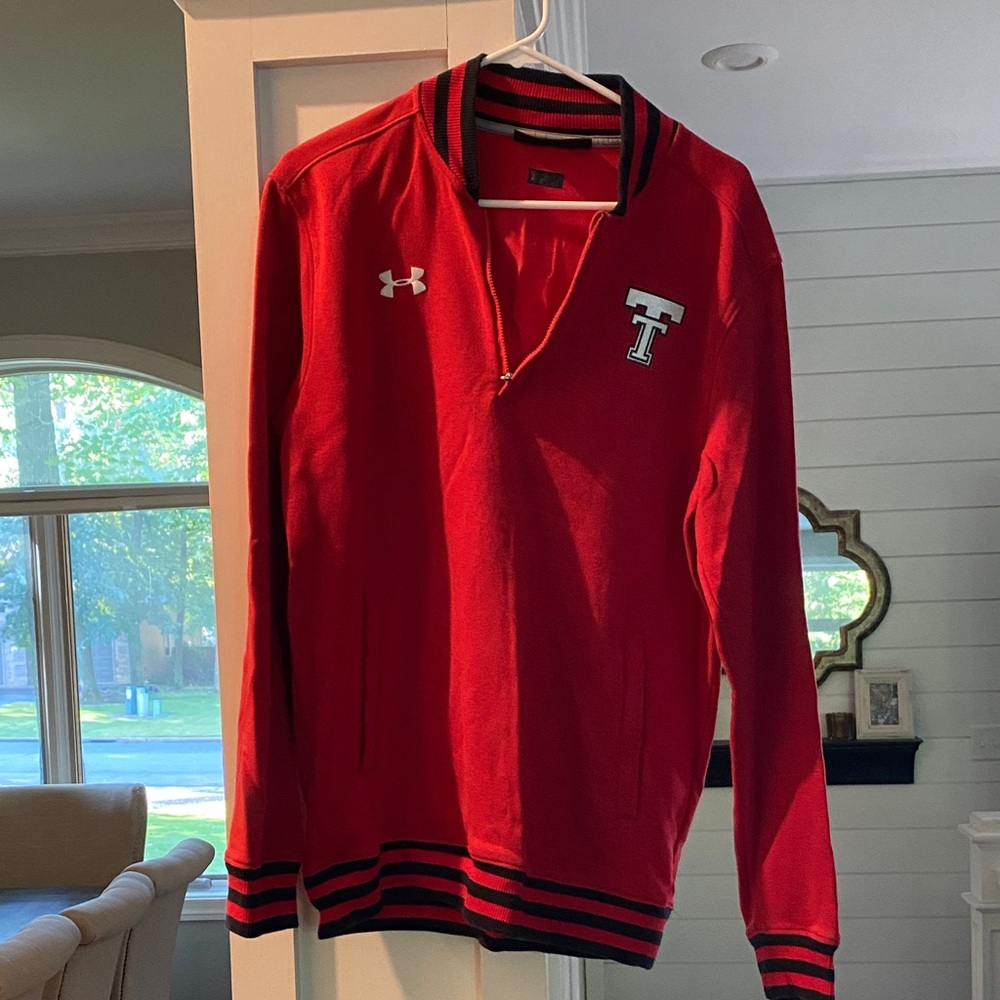 Texas Tech Under Armour Red Quarter-Zip. SZ L
